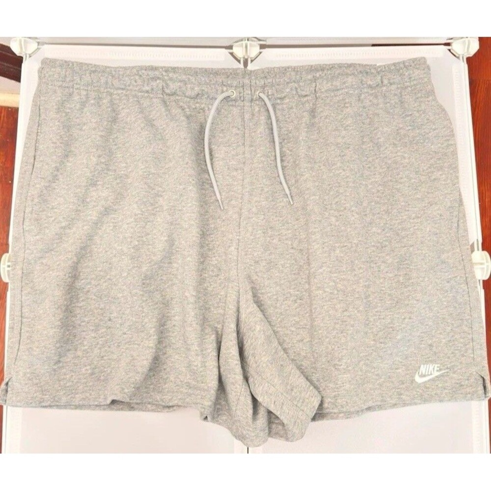 Nike Mens Club French Terry Flow Sweat Shorts Dark Grey Heather XXL FN3520-063